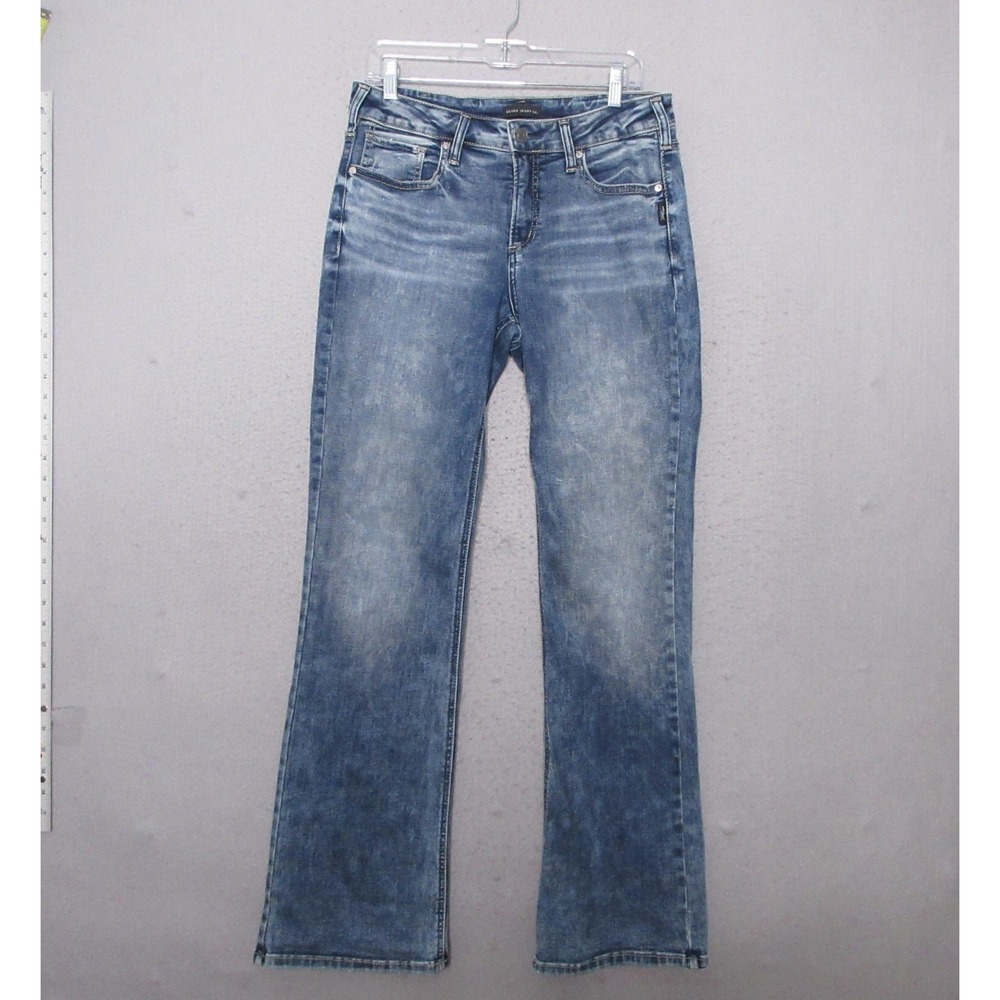 Silver Jeans Co Bootcut 32 Suki Bootcut Fade Western Y2K Stretch Boho Whisker